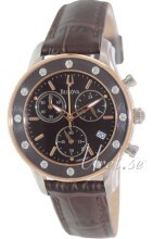 Bulova Diamond Brun/Læder Ø34 mm Bulova Diamond Brun/Læder Ø34 mm