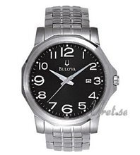 Bulova Bracelet Herr Sort/Stål Bulova Bracelet Herr Sort/Stål