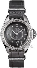 Chanel J12 Grå/Læder Ø33 mm Chanel J12 Grå/Læder Ø33 mm