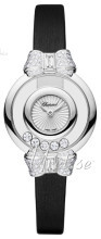Chopard Happy Diamonds Icons Hvid/Satin Ø25.8 mm Chopard Happy Diamonds Icons Hvid/Satin Ø25.8 mm