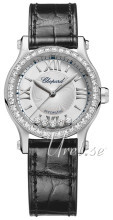 Chopard Happy Sport 30 MM Automatic Sølvfarvet/Læder Ø30 mm Chopard Happy Sport 30 MM Automatic Sølvfarvet/Læder Ø30 mm