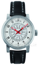 Fortis Spacematic Hvid/Læder Ø40 mm Fortis Spacematic Hvid/Læder Ø40 mm