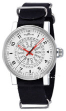 Fortis Spacematic Hvid/Tekstil Ø40 mm Fortis Spacematic Hvid/Tekstil Ø40 mm