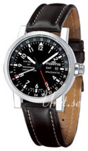 Fortis Spacematic Sort/Læder Ø40 mm Fortis Spacematic Sort/Læder Ø40 mm