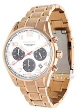 Gant Park Hill Hvid/Rosaguldtonet stål Ø40 mm Gant Park Hill Hvid/Rosaguldtonet stål Ø40 mm