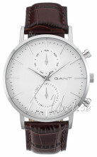 Gant Hvid/Læder Ø44 mm Gant Hvid/Læder Ø44 mm