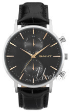 Gant Sort/Læder Ø44 mm Gant Sort/Læder Ø44 mm