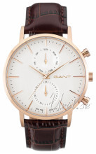 Gant Hvid/Læder Ø44 mm Gant Hvid/Læder Ø44 mm