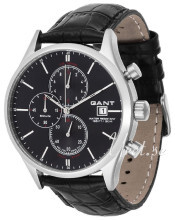 Gant Vermont Sort/Læder Ø45 mm Gant Vermont Sort/Læder Ø45 mm