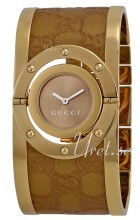 Gucci Twirl Brun/Gul guldtonet stål Ø23.5 mm Gucci Twirl Brun/Gul guldtonet stål Ø23.5 mm