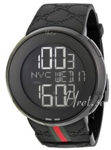 Gucci 114 XL Sort/Gummi Ø44 mm Gucci 114 XL Sort/Gummi Ø44 mm
