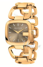 Gucci 125 MD Brun/Gul guldtonet stål Gucci 125 MD Brun/Gul guldtonet stål