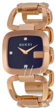 Gucci G Gucci Sort/Rosaguldtonet stål Gucci G Gucci Sort/Rosaguldtonet stål