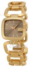 Gucci G Gucci Brun/Gul guldtonet stål Gucci G Gucci Brun/Gul guldtonet stål