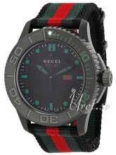 Gucci G-Timeless Sort/Tekstil Ø44 mm Gucci G-Timeless Sort/Tekstil Ø44 mm
