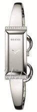 Gucci 127 SM Sølvfarvet/Stål 34x14 mm Gucci 127 SM Sølvfarvet/Stål 34x14 mm