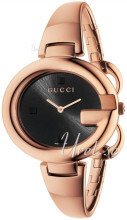 Gucci Guccissima Sort/Rosaguldtonet stål Ø36 mm Gucci Guccissima Sort/Rosaguldtonet stål Ø36 mm
