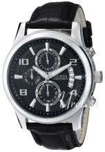 Guess Sort/Læder Ø44 mm Guess Sort/Læder Ø44 mm