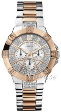 Guess Sporty Sølvfarvet/Rosaguldtonet stål Ø41 mm Guess Sporty Sølvfarvet/Rosaguldtonet stål Ø41 mm