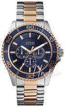 Guess Blå/Rosaguldtonet stål Ø40 mm Guess Blå/Rosaguldtonet stål Ø40 mm
