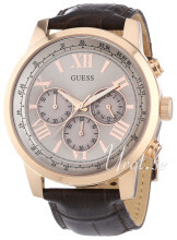 Guess Sølvfarvet/Læder Ø44 mm Guess Sølvfarvet/Læder Ø44 mm