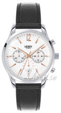Henry London Finchley Hvid/Læder Ø39 mm Henry London Finchley Hvid/Læder Ø39 mm
