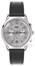 Henry London Piccadilly Grå/Læder Ø38.5 mm Henry London Piccadilly Grå/Læder Ø38.5 mm