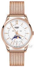 Henry London Richmond Hvid/Rosaguldtonet stål Ø38.5 mm Henry London Richmond Hvid/Rosaguldtonet stål Ø38.5 mm