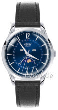 Henry London Knightsbridge Blå/Læder Ø38.5 mm Henry London Knightsbridge Blå/Læder Ø38.5 mm