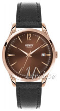 Henry London Richmond Brun/Læder Ø39 mm Henry London Richmond Brun/Læder Ø39 mm