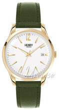 Henry London Holborn Hvid/Læder Ø39 mm Henry London Holborn Hvid/Læder Ø39 mm
