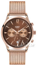 Henry London Edgware Brun/Rosaguldtonet stål Ø41 mm Henry London Edgware Brun/Rosaguldtonet stål Ø41 mm