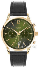 Henry London Finchley Grøn/Læder Ø41 mm Henry London Finchley Grøn/Læder Ø41 mm