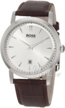 Hugo Boss Slim Sølvfarvet/Læder Ø40 mm Hugo Boss Slim Sølvfarvet/Læder Ø40 mm