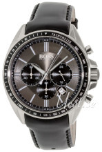 Hugo Boss Chronograph Grå/Læder Ø43 mm Hugo Boss Chronograph Grå/Læder Ø43 mm