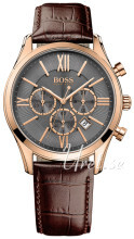 Hugo Boss Ambassador Grå/Læder Ø43 mm Hugo Boss Ambassador Grå/Læder Ø43 mm