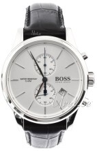 Hugo Boss Jet Sølvfarvet/Læder Ø42 mm Hugo Boss Jet Sølvfarvet/Læder Ø42 mm