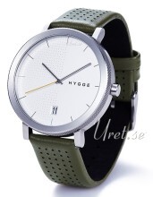 Hygge 2203 Sølvfarvet/Læder Ø44 mm Hygge 2203 Sølvfarvet/Læder Ø44 mm