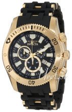 Invicta Sea Spider Sort/Guldtonet stål Ø50 mm Invicta Sea Spider Sort/Guldtonet stål Ø50 mm