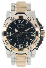 Invicta Excursion Sort/Guldtonet stål Ø50 mm Invicta Excursion Sort/Guldtonet stål Ø50 mm