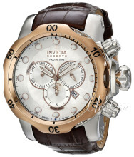 Invicta Reserve Sølvfarvet/Læder Ø54 mm Invicta Reserve Sølvfarvet/Læder Ø54 mm
