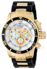 Invicta Corduba Hvid/Gul guldtonet stål Ø50 mm Invicta Corduba Hvid/Gul guldtonet stål Ø50 mm