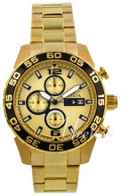 Invicta II Guldfarvet/Guldtonet stål Ø46 mm Invicta II Guldfarvet/Guldtonet stål Ø46 mm
