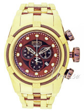 Invicta Bolt Brun/Gul guldtonet stål Ø53 mm Invicta Bolt Brun/Gul guldtonet stål Ø53 mm