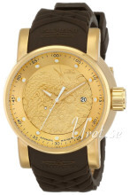 Invicta S1 Guldfarvet/Gummi Ø48 mm Invicta S1 Guldfarvet/Gummi Ø48 mm
