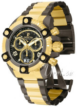 Invicta Arsenal Sort/Gul guldtonet stål Ø52 mm Invicta Arsenal Sort/Gul guldtonet stål Ø52 mm