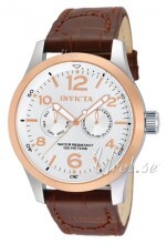 Invicta I-Force Sølvfarvet/Læder Ø48 mm Invicta I-Force Sølvfarvet/Læder Ø48 mm
