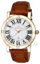 Invicta Specialty Sølvfarvet/Læder Ø42 mm Invicta Specialty Sølvfarvet/Læder Ø42 mm