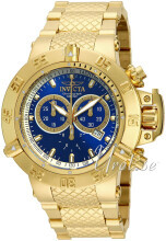 Invicta Subaqua Blå/Gul guldtonet stål Ø50 mm Invicta Subaqua Blå/Gul guldtonet stål Ø50 mm