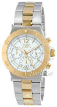 Invicta Specialty Hvid/Gul guldtonet stål Ø38 mm Invicta Specialty Hvid/Gul guldtonet stål Ø38 mm
